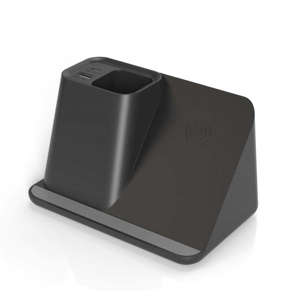 Pens-Holder-with-Wireless-Charging-WDS3-BK-Main